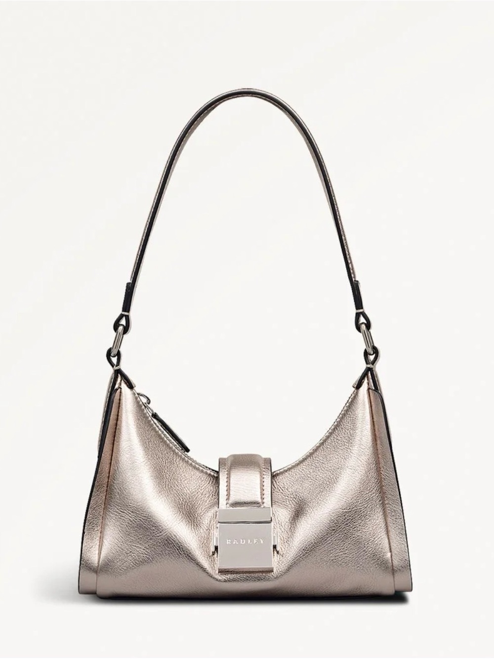 NWT Sloane Mews Small Ziptop Shoulder Bag in Pyrite